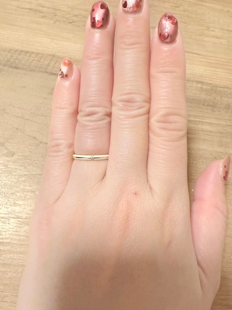 スタージュエリー　K10 ダイヤ　リング　エナメル　0.004　10〜11号