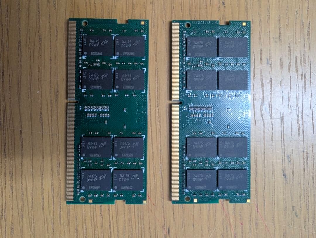 【ノート用メモリ】Crucial DDR4 16G 2枚セット