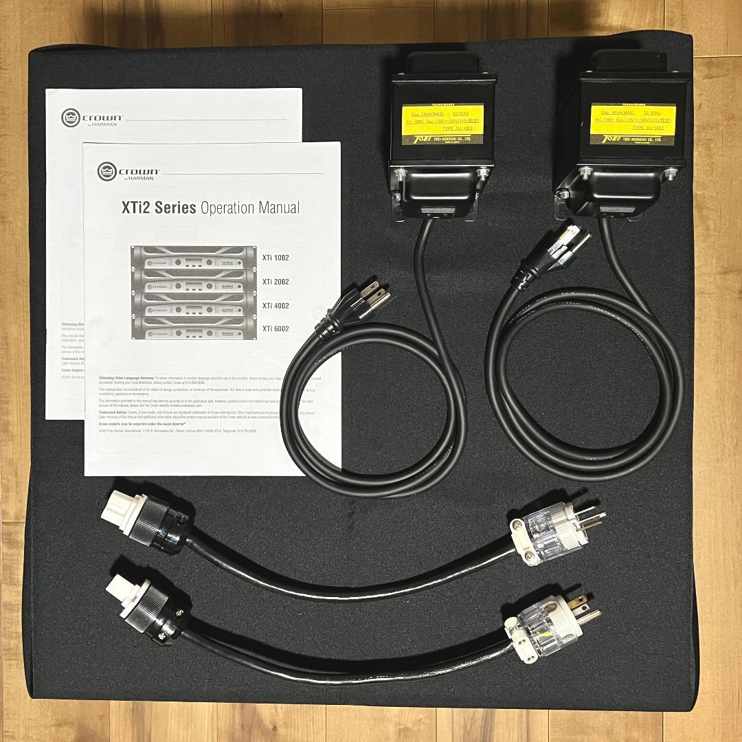 CROWN XTi2002 XTi1002 パワーアンプ 昇圧機 ケースセット