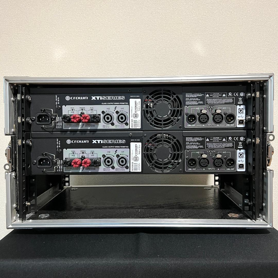 CROWN XTi2002 XTi1002 パワーアンプ 昇圧機 ケースセット