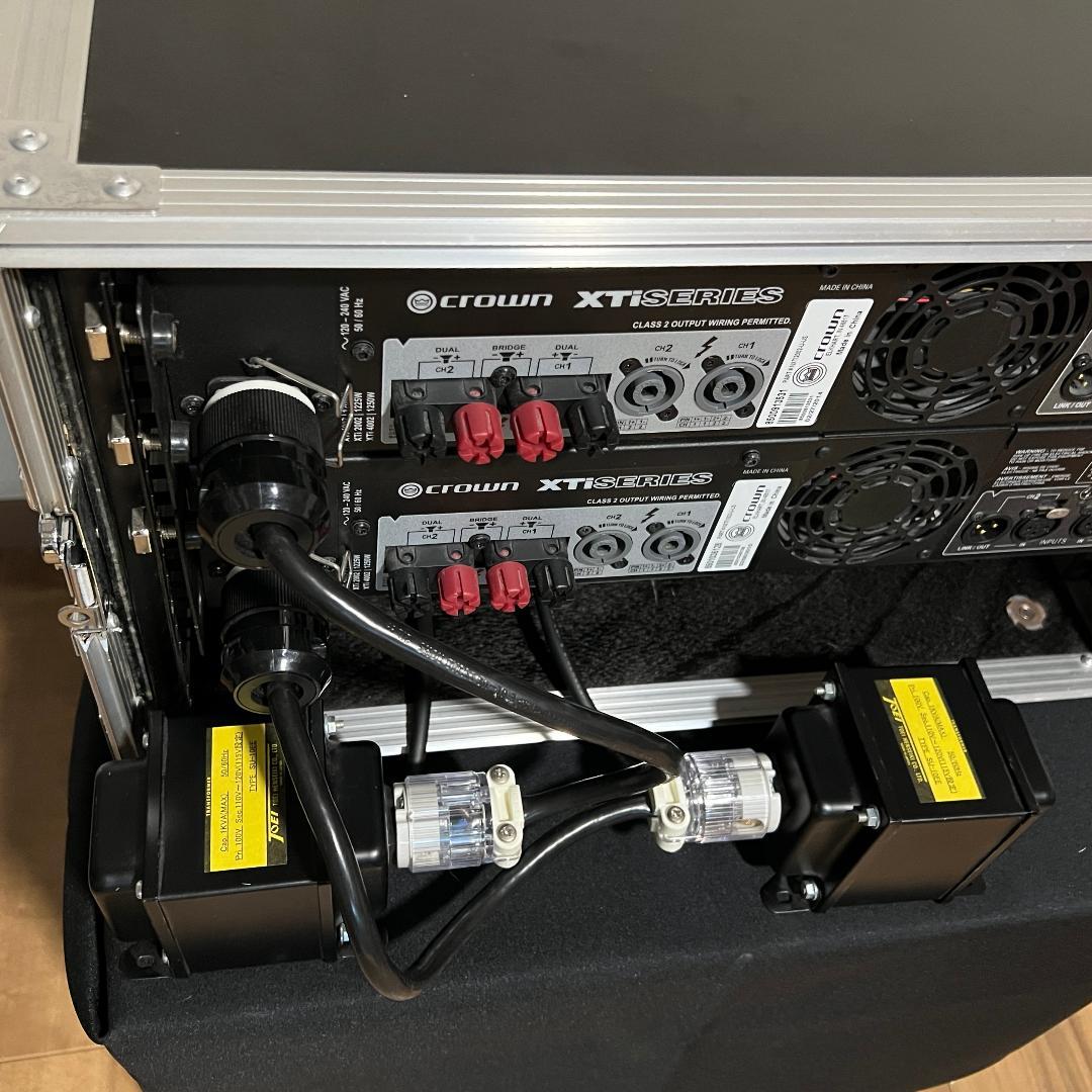 CROWN XTi2002 XTi1002 パワーアンプ 昇圧機 ケースセット