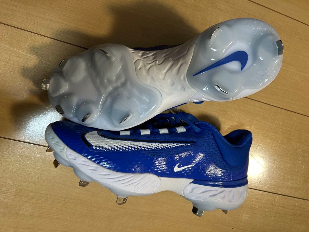 ナイキ　野球 スパイク アルファハラチエリート　青