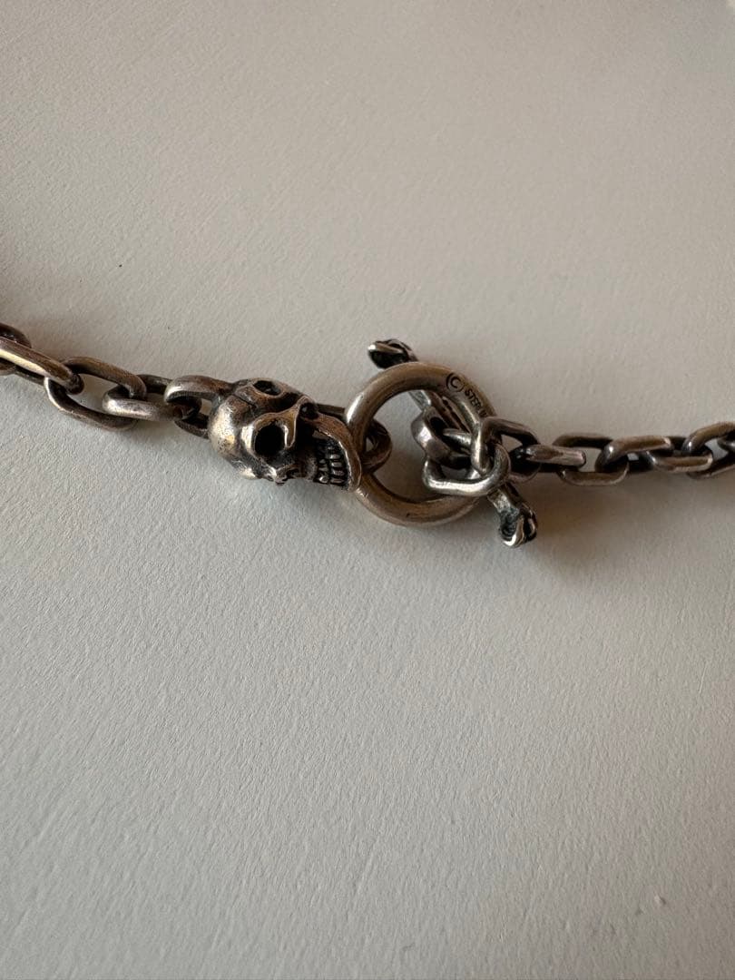 ガボラトリースカルヘッドチェーンネックレス