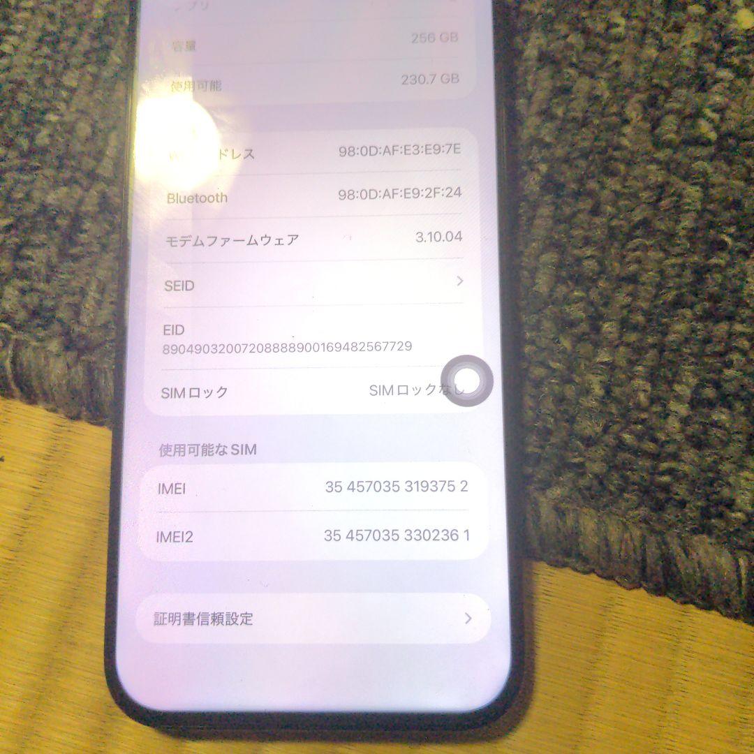 ゴ*太様 Iphone 15 pro max 256gb battery 99%