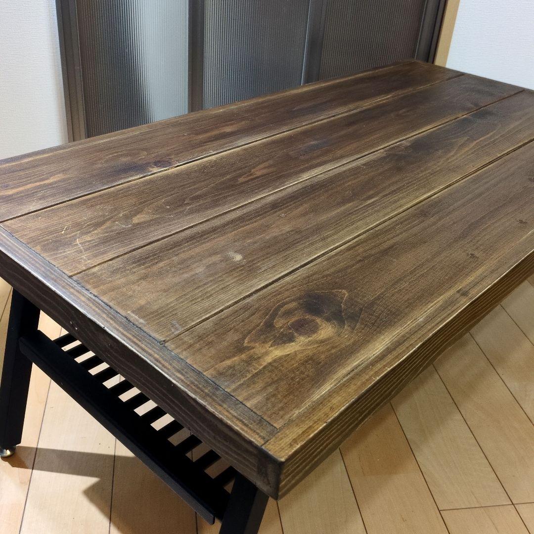 アイアンウッド　折りたたみセンターテーブル