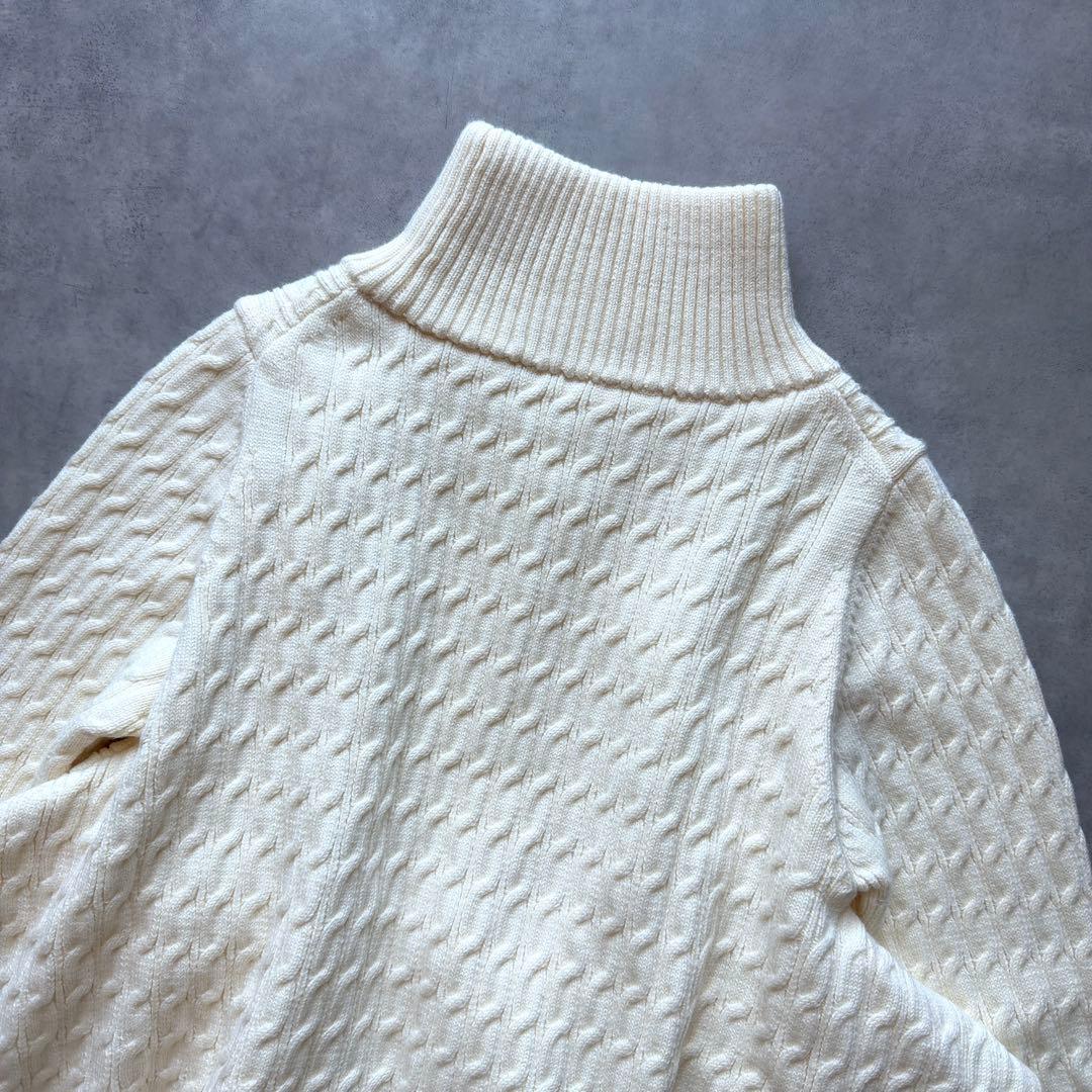 取引中【SONO】現行品完売カラー レイヤードフレア ケーブルニットプルオーバー