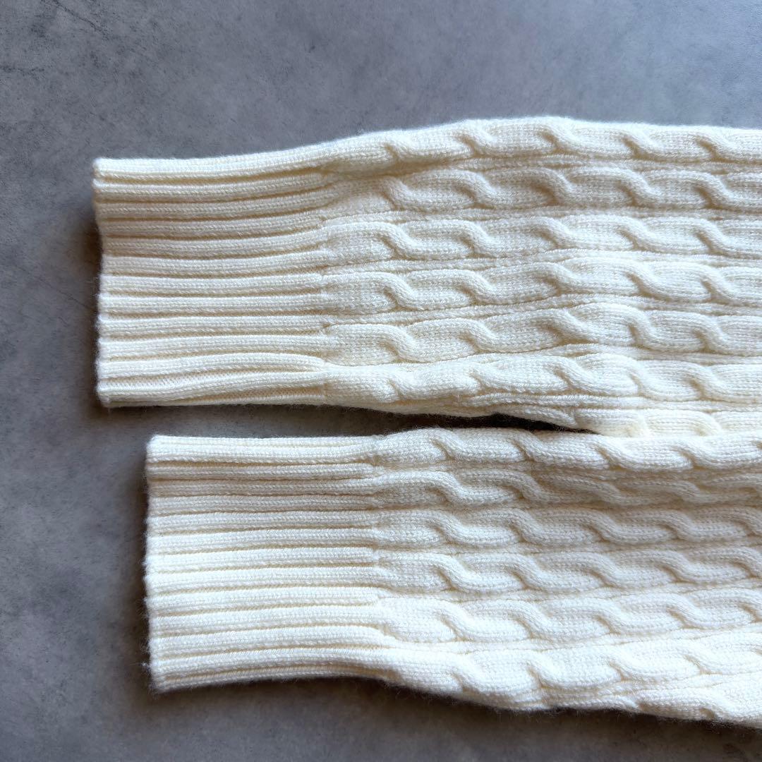 取引中【SONO】現行品完売カラー レイヤードフレア ケーブルニットプルオーバー