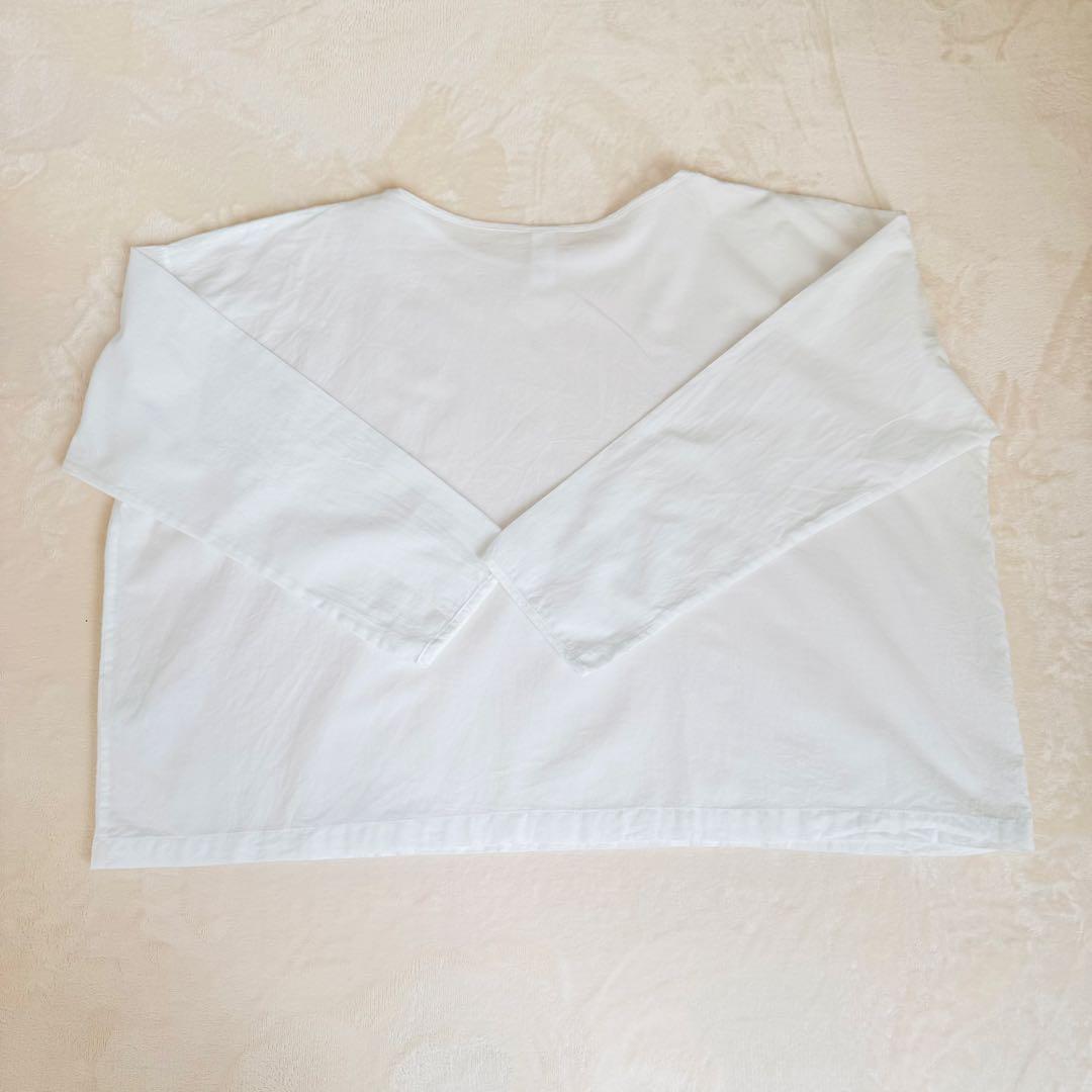 【美品】yoli simple wide blouse ブラウス ホワイト