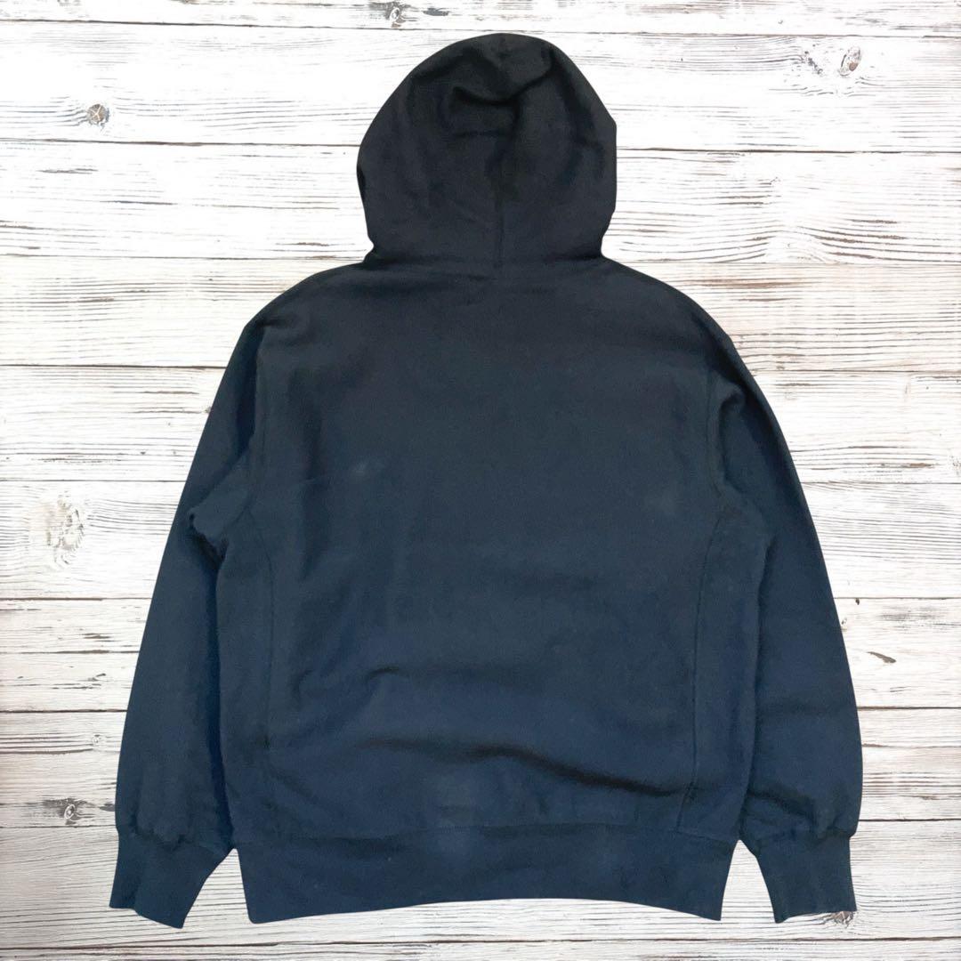 SUPREME シュプリーム パーカー デカロゴ M ブラック 0500