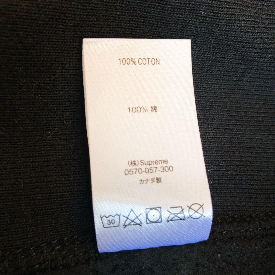 SUPREME シュプリーム パーカー デカロゴ M ブラック 0500
