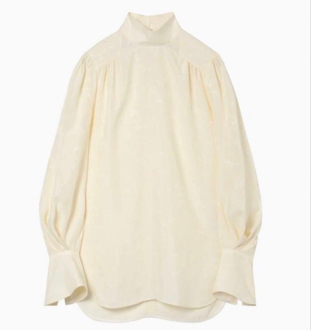 トップス mame Crane Pattern Jacquard Shirt - ecru