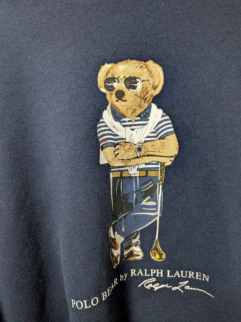 ポロラルフローレン　ポロベア裏起毛スウェットメンズM