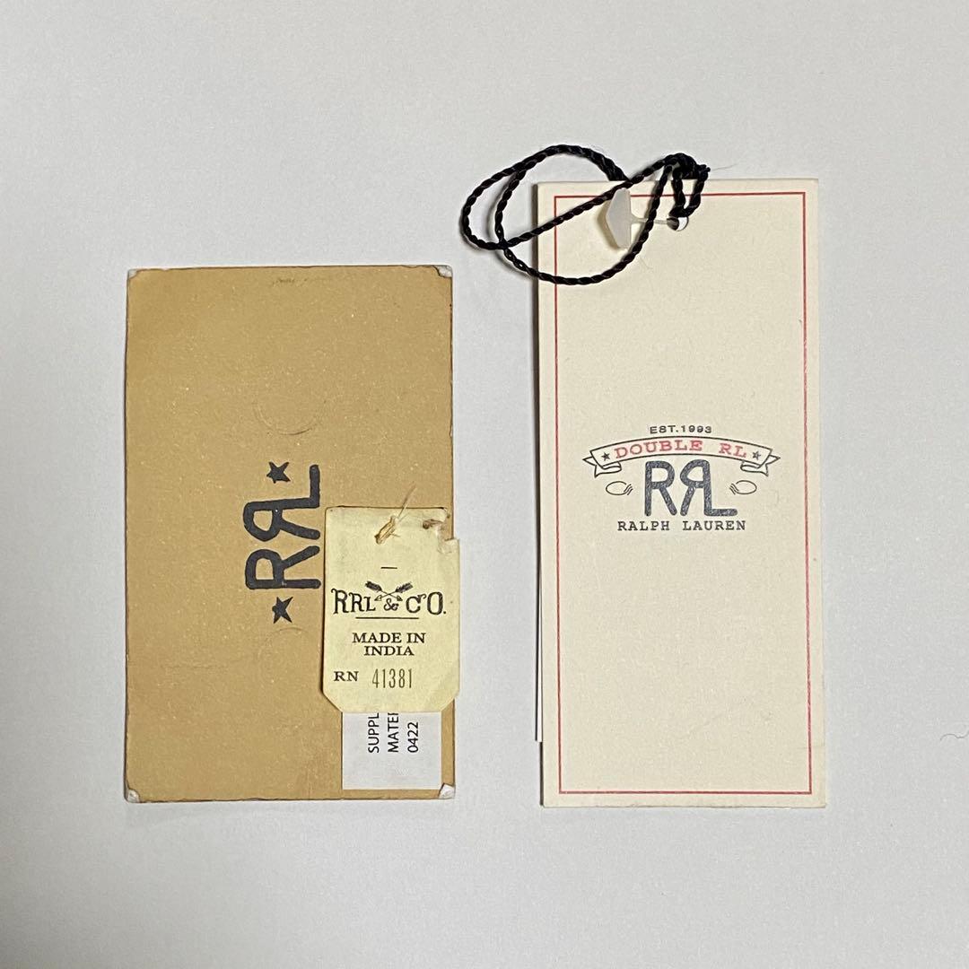 【美品】RRL ダブルアールエル レザー マネークリップ ラルフローレン