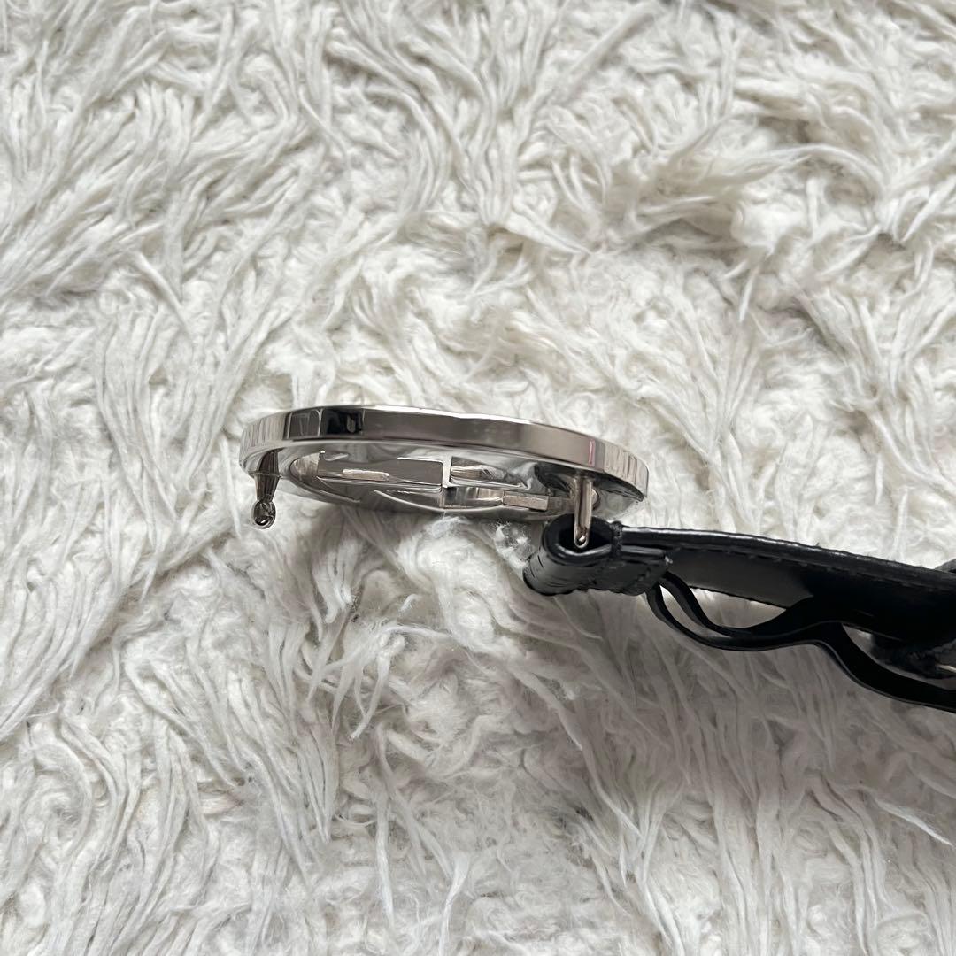 美品　GUCCI シマ GGバックル レザー ベルト 95/38 114984