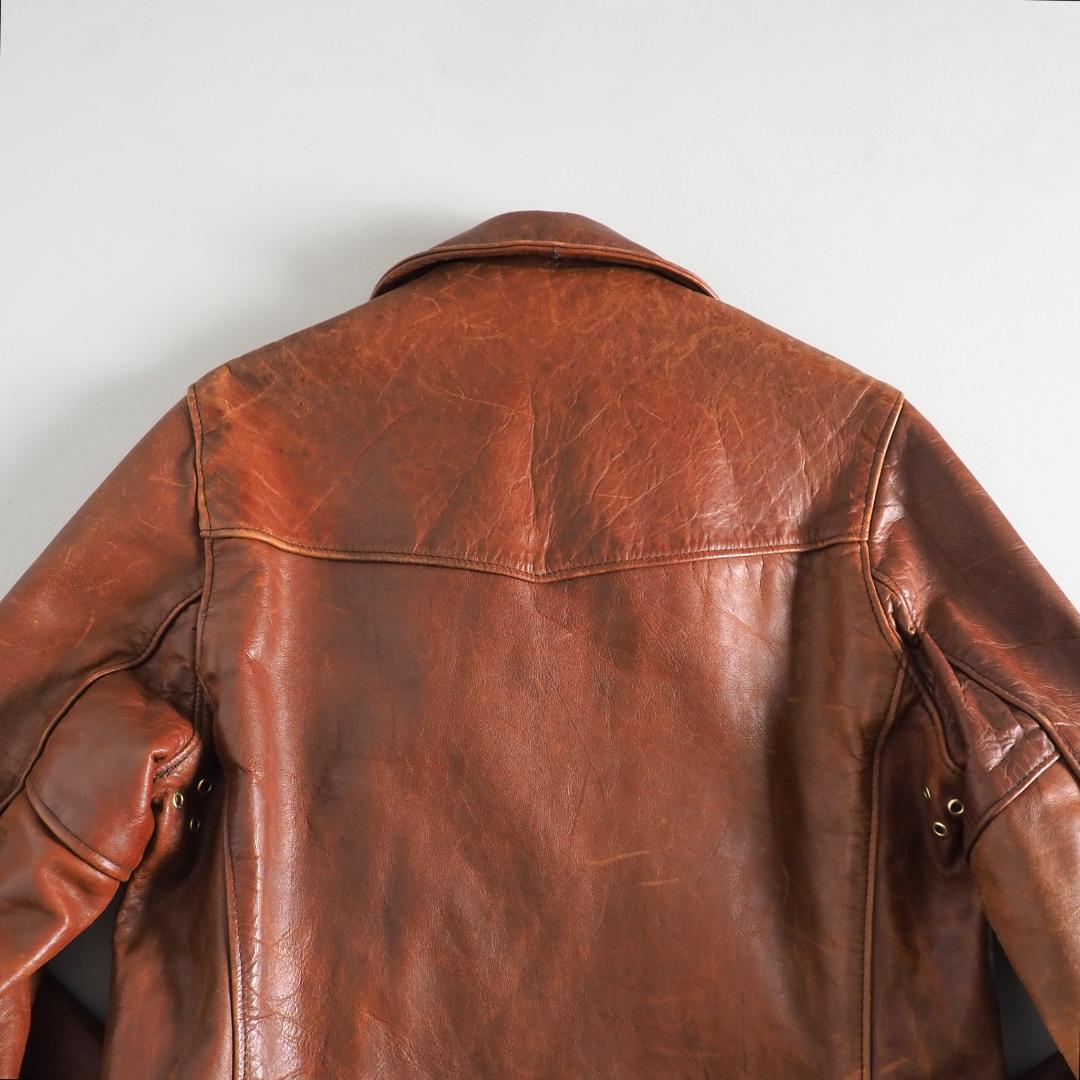 Schott　ショット　サイズ36　USA製　レザージャケット　ブラウン　美品