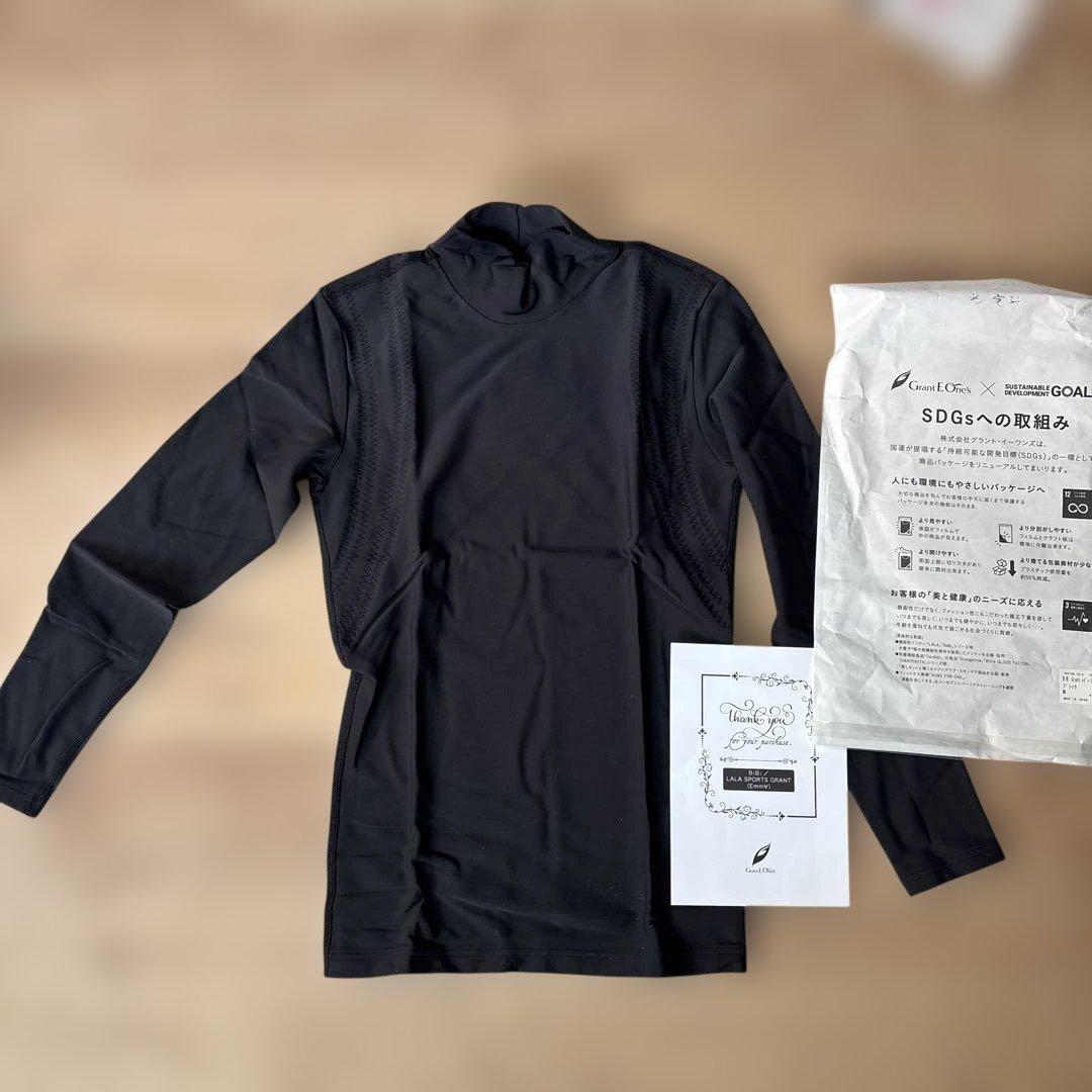 【新品】グラントイーワンズ　ビビレディースハイネックエレクトパンプ10分袖　М