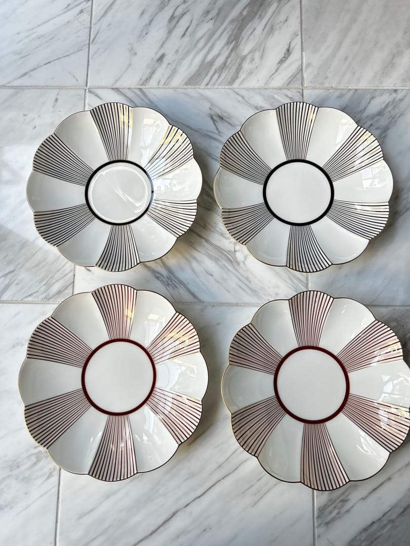 廃盤 入手困難 NIKKO 金沢コレクション 花びら 黒 赤 4枚