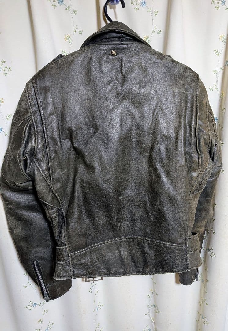 80s'90s　Schottショット　ダブルライダースジャケット36　USA