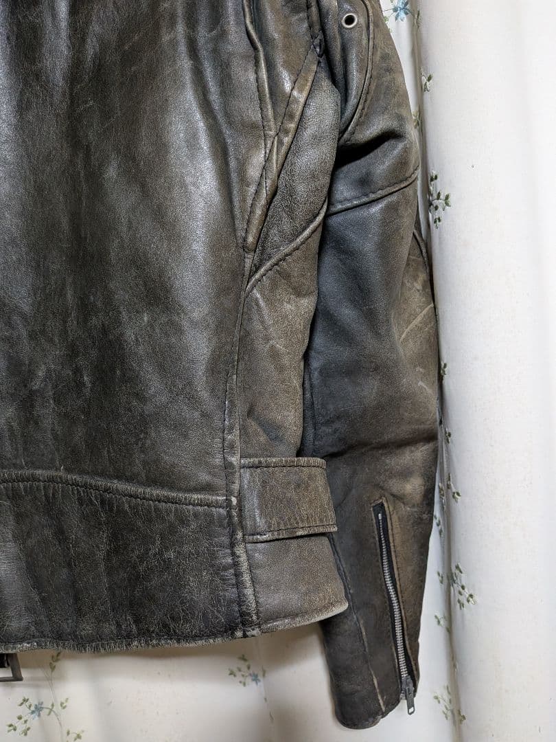 80s'90s　Schottショット　ダブルライダースジャケット36　USA