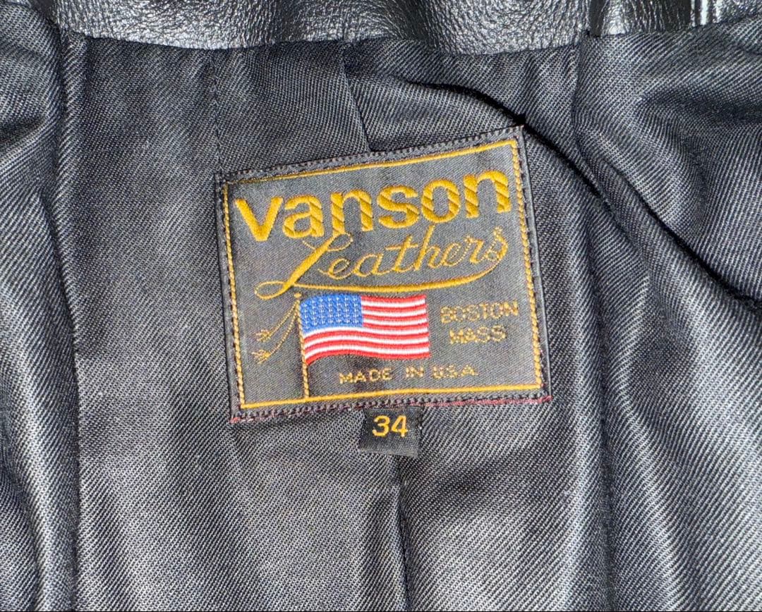 VANSON SINGLE RIDERS 34 美品