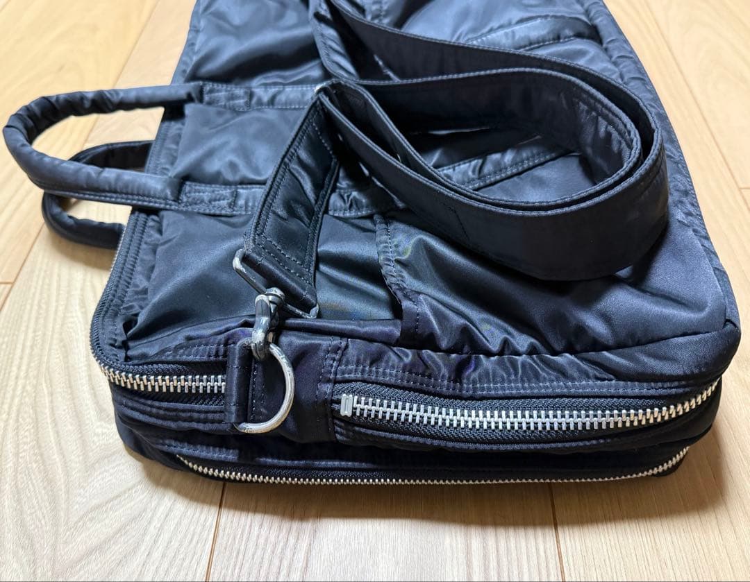 【希少】PORTER TANKER ブリーフケース 2way黒 2層 マチ拡張