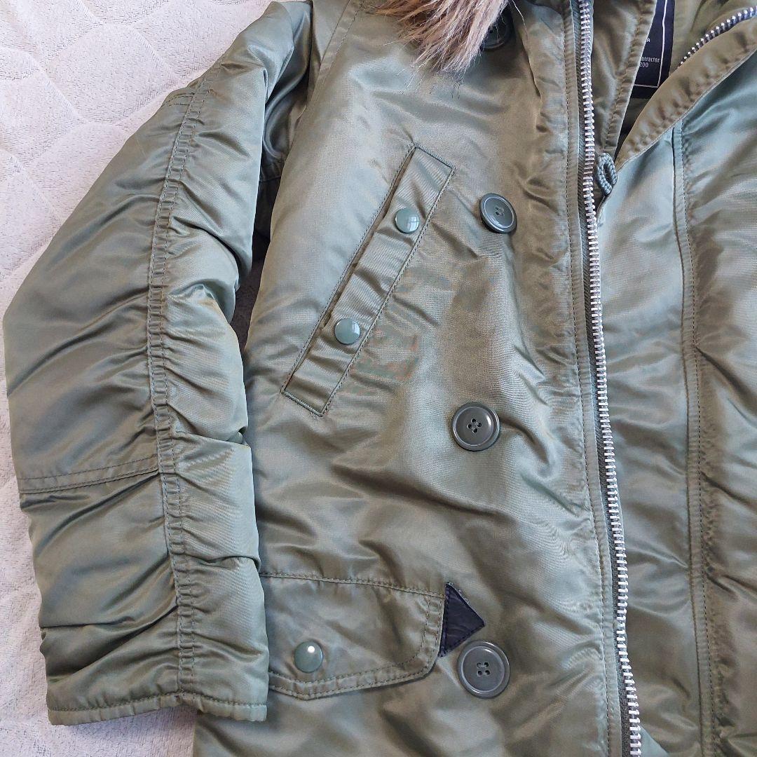 【極美品】ALPHA INDUSTRIES N3B モッズコート S ファー付き