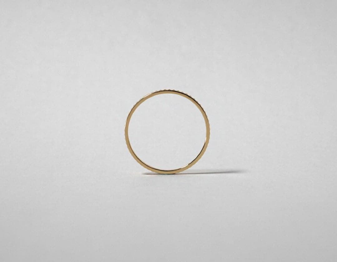 保証書付きRAPA K18タイニー スタッズ リング