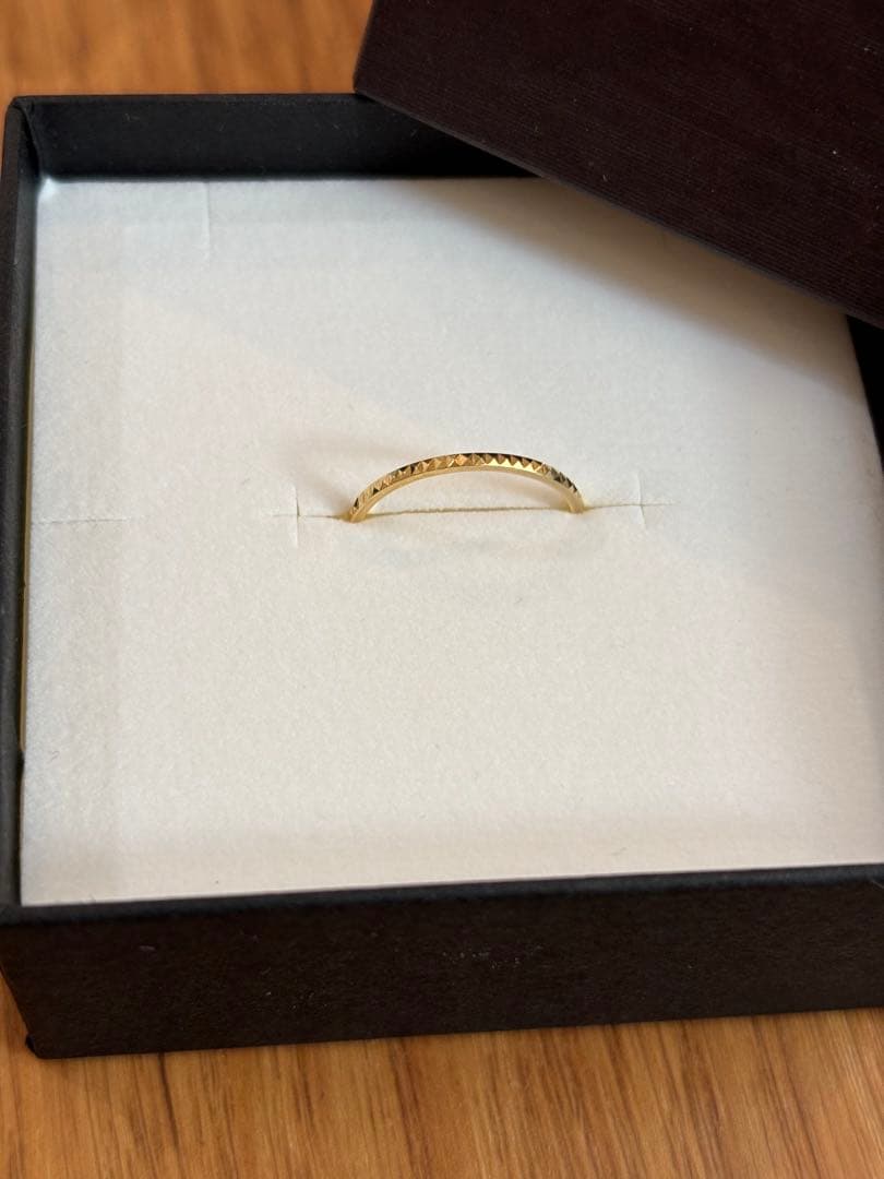 保証書付きRAPA K18タイニー スタッズ リング