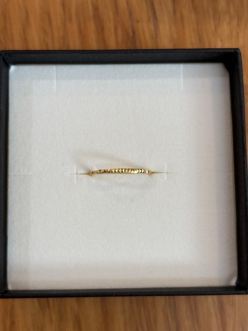 保証書付きRAPA K18タイニー スタッズ リング