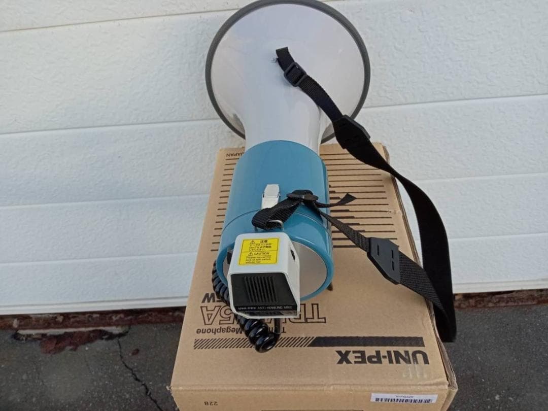 UNI-PEX選挙 拡声器 メガホンTRM-55A 開封未使用品（最大出力25W