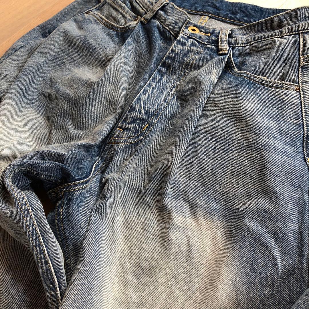 パンツ Spick&span 5 1/2 TUCKBARREL DENIM 28