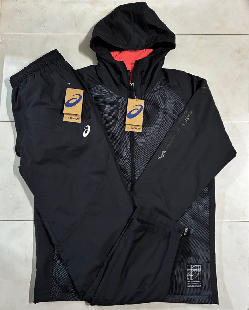 あ*お様 【新品】ASICS/裏トリコットグラフィック ウインドブレーカーフーデ