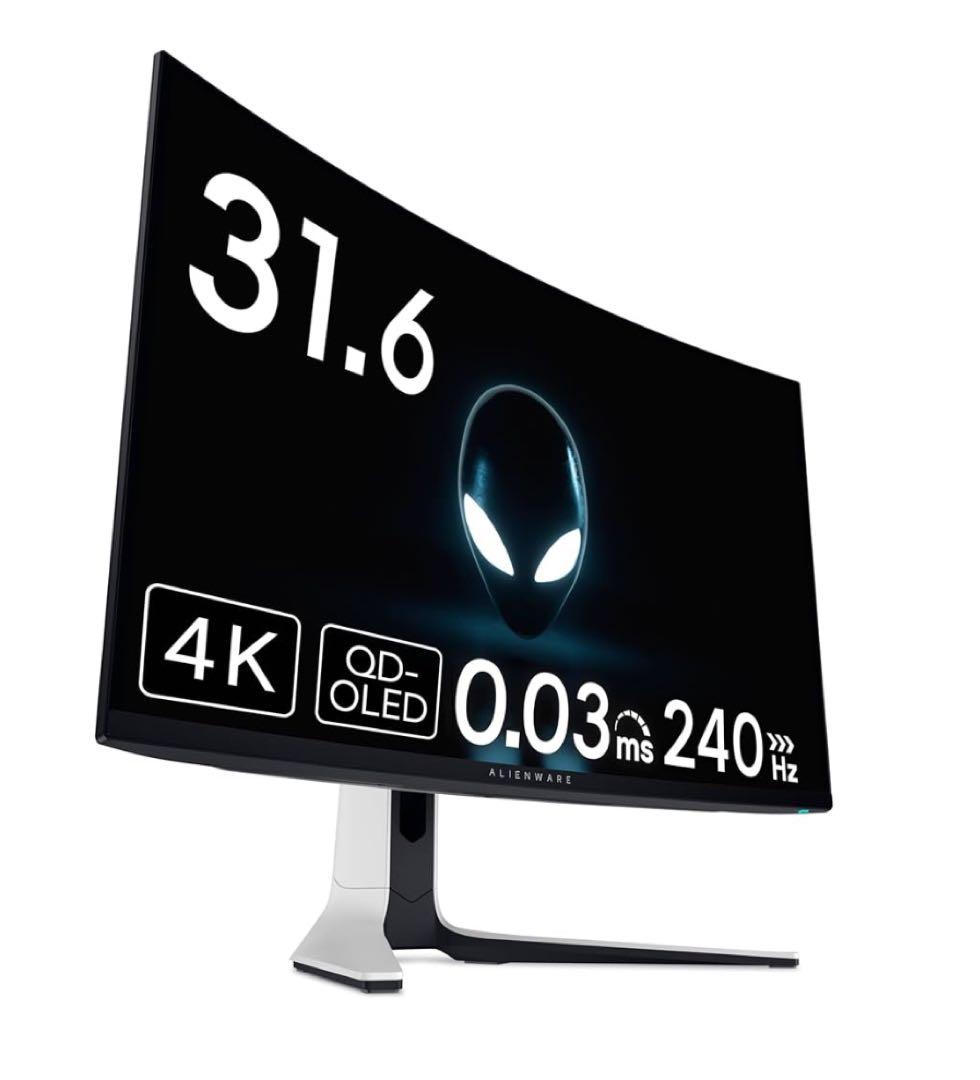 Dell 32インチ4K QD-OLED曲面ゲーミングモニターAW3225QF