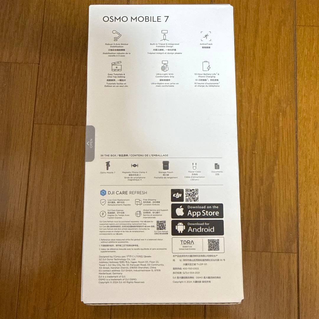 未使用・未開封　OSMO MOBILE 7 スマホ用ジンバル
