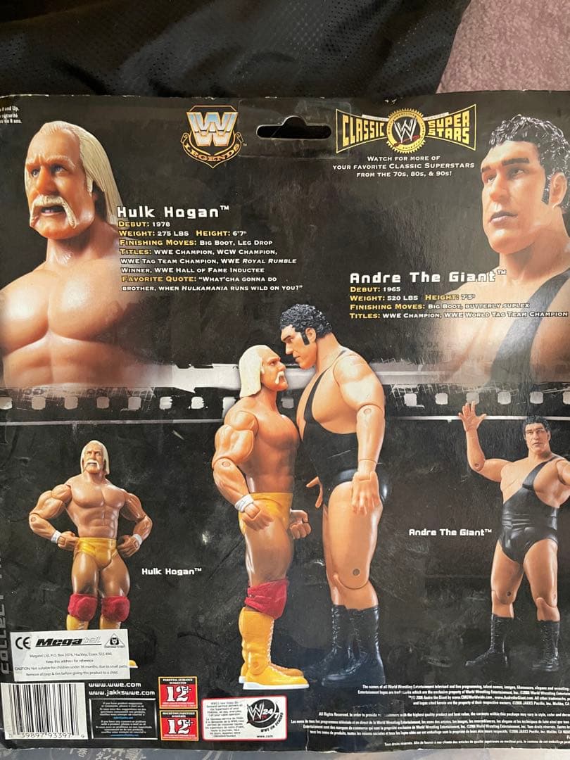 WWE ジャックス　クラシックスーパースターズ　限定　ハルクホーガンvsアンドレ