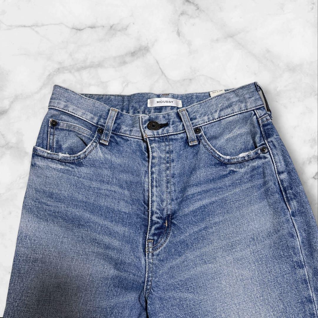 大人気✨moussy MVS FLARE フレアデニムパンツ 27 BLUE