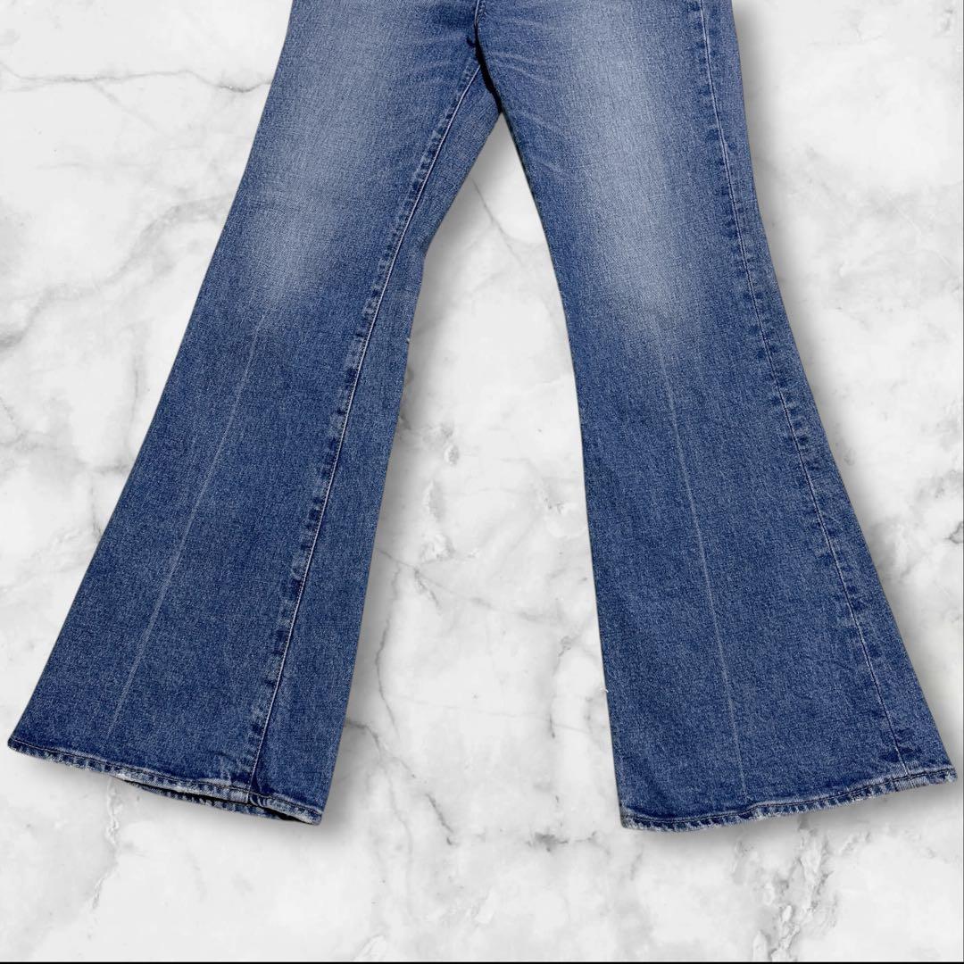 大人気✨moussy MVS FLARE フレアデニムパンツ 27 BLUE