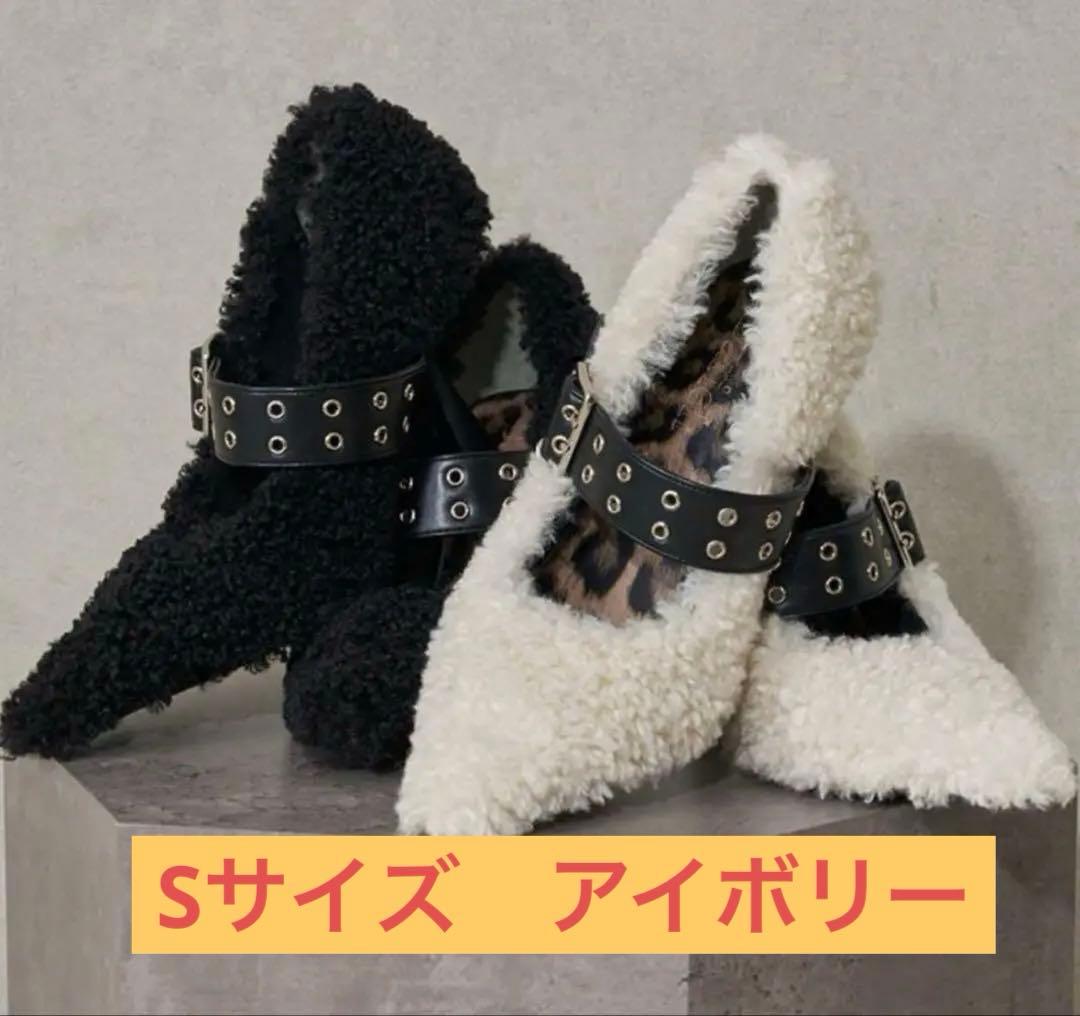 Darich プードルファーベルトパンプス　IVO