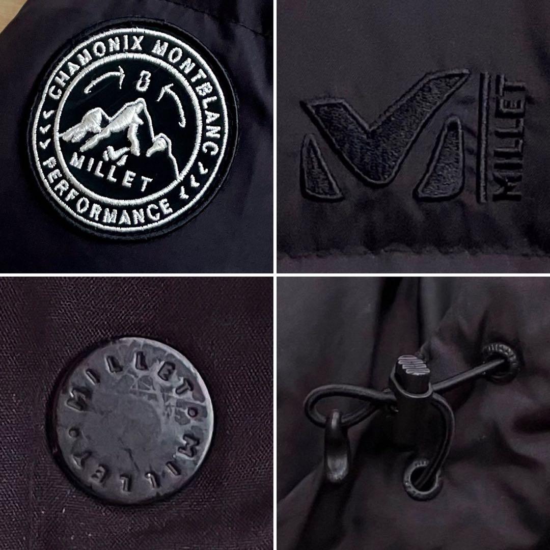 ミレー ダウンコート L ロングダウンジャケット ブラック ベンチコート