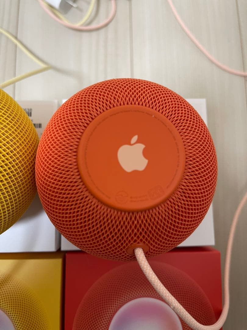 Apple Pod mini イエロー オレンジ 2台セット