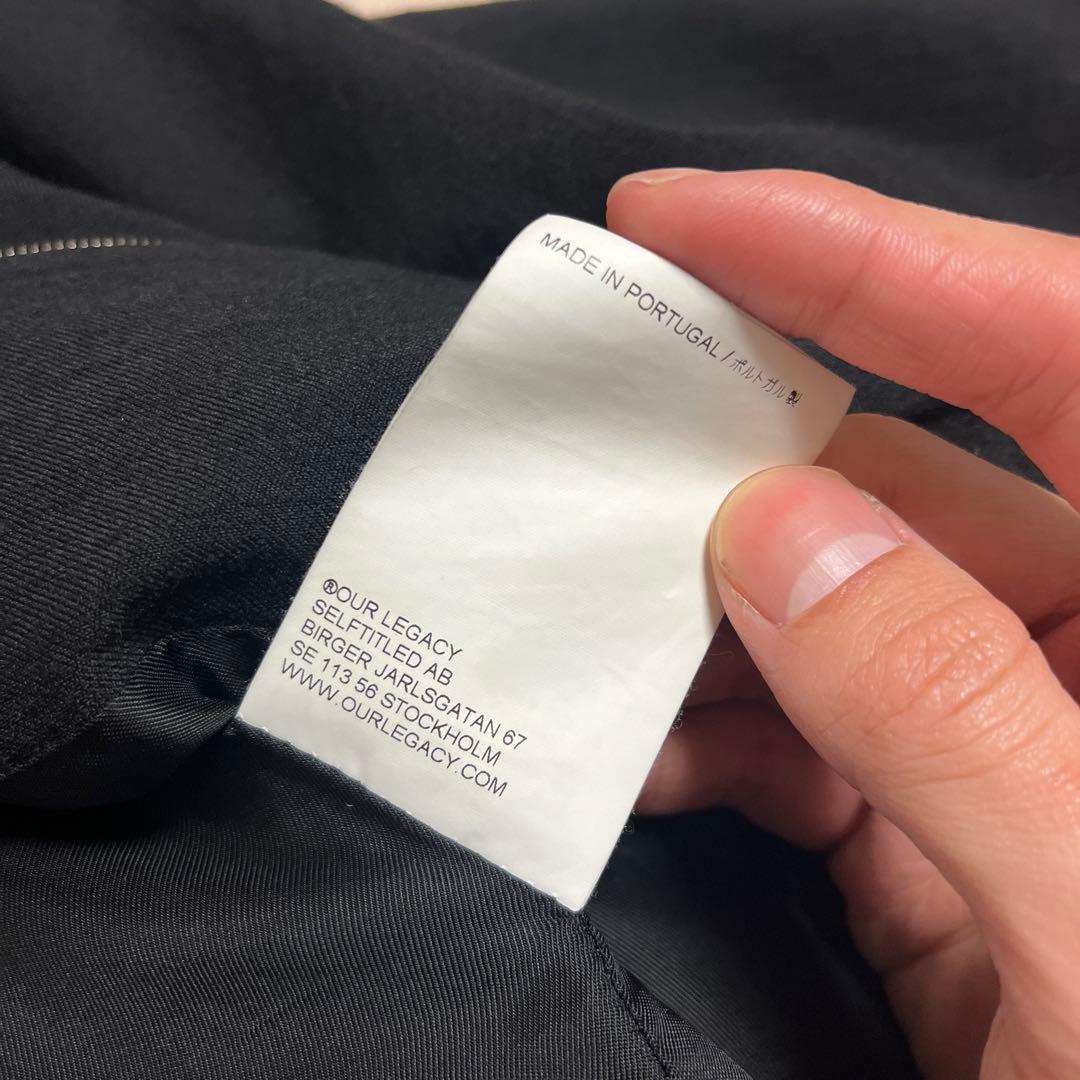 ジャケット・アウター OUR LEGACY Mini Jacket - Black, Size 44