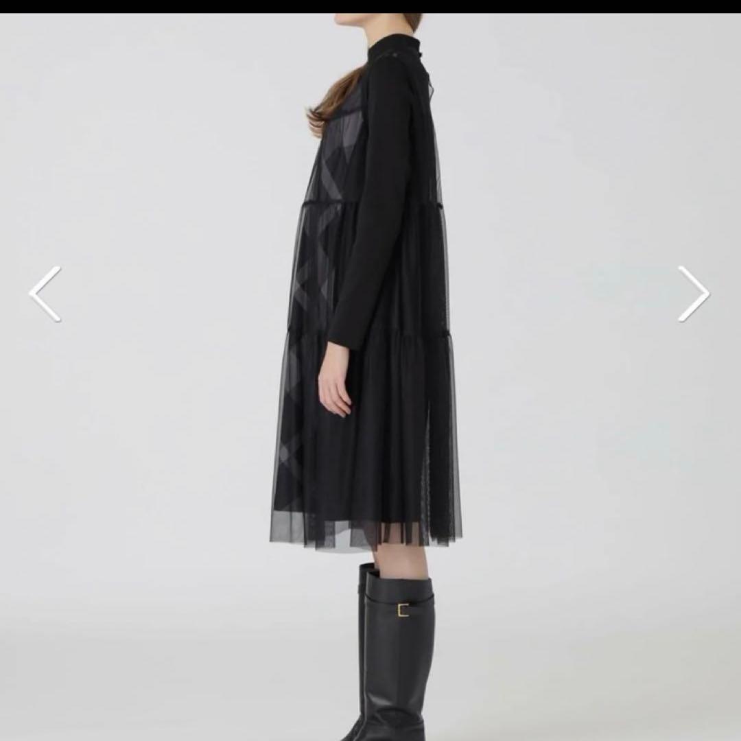 ブルーレーベルソフトチュールセットドレスブラックサイズ38