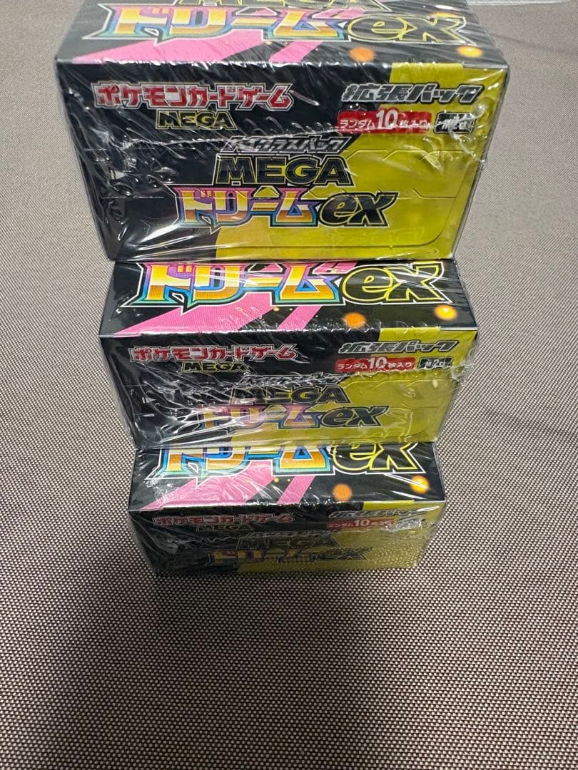 ポケモンカードゲーム　MEGAドリームex 3box シュリンク付き