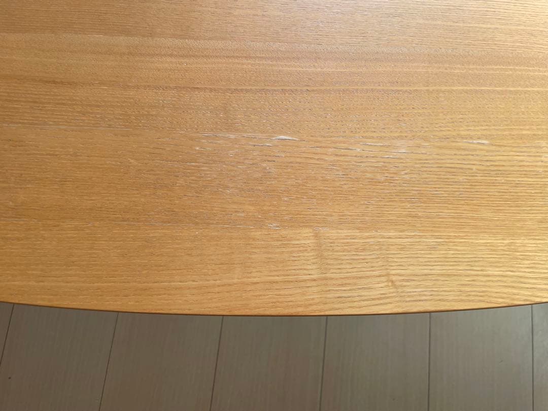 ナチュラルウッド 楕円形木製テーブル　中古品