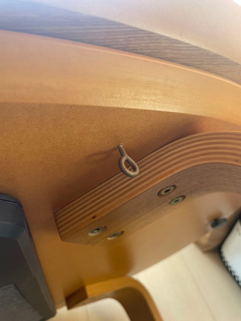 ナチュラルウッド 楕円形木製テーブル　中古品