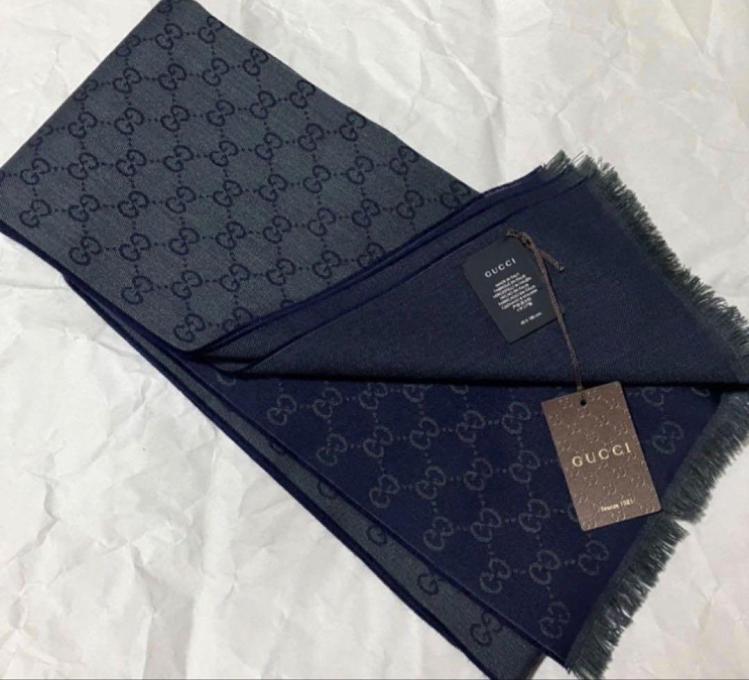 ヒ*デ様 GUCCI グッチ　新品　マフラー　ストール　メンズ　レディース　 g
