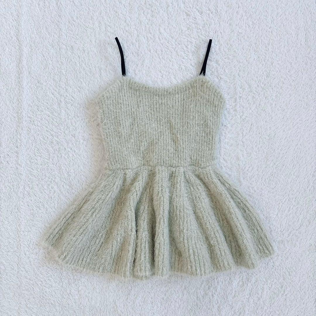 FRAY I.D フレイアイディー ラメフェザーニットペプラムキャミ&ボレロ