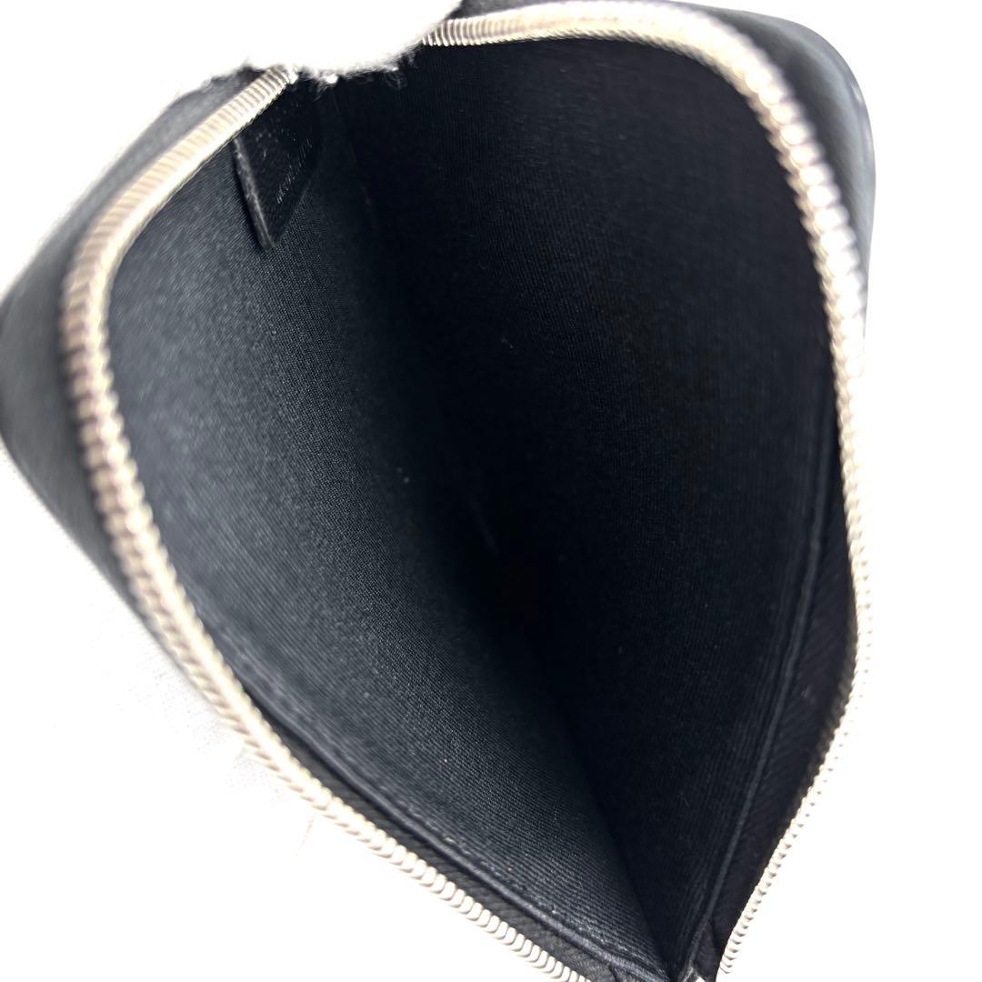 【未使用に近い・現行】セリーヌ ケース L字ファスナー レザー メンズ 黒