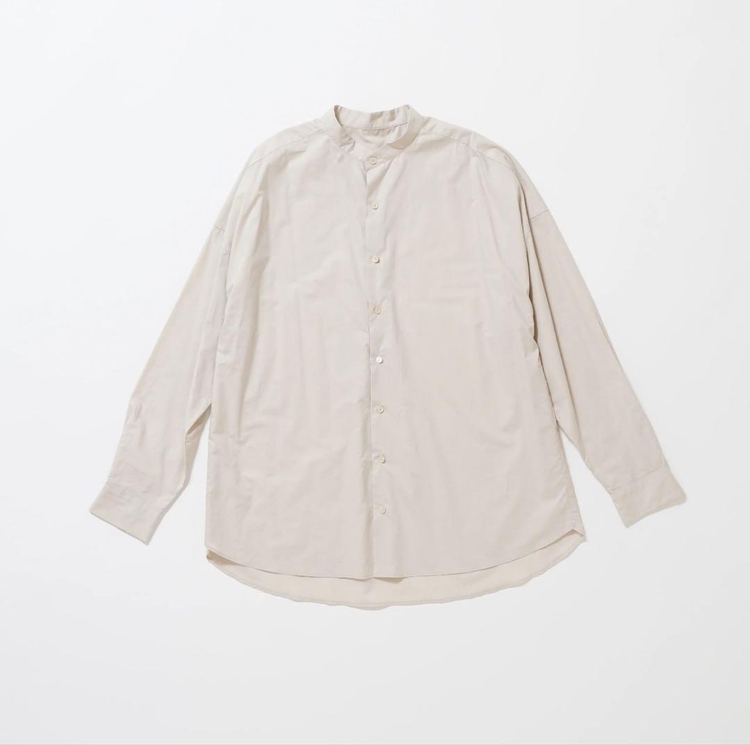 Yoli◯Band collar shirt◯beige③