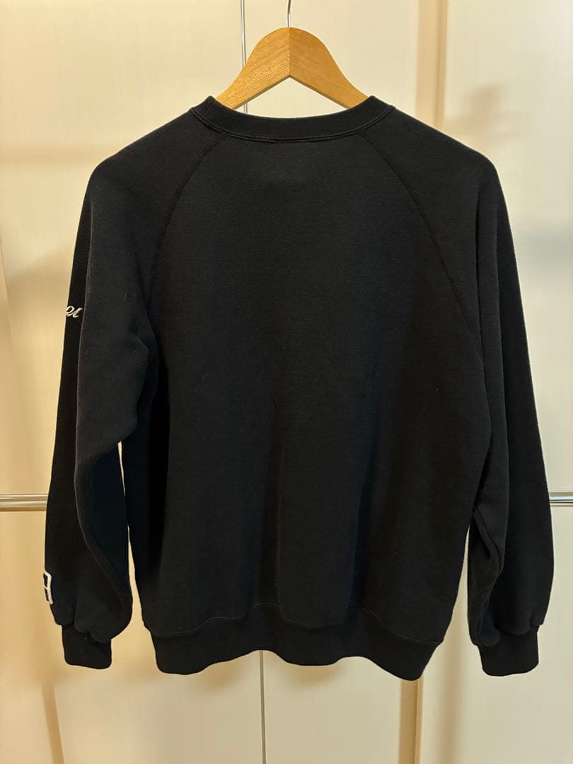 ENNOY 文春リークス　クルーネックスウェット　ブラック　サイズS